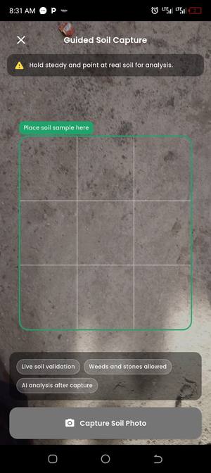 KasaScan Pro: Guided soil capture